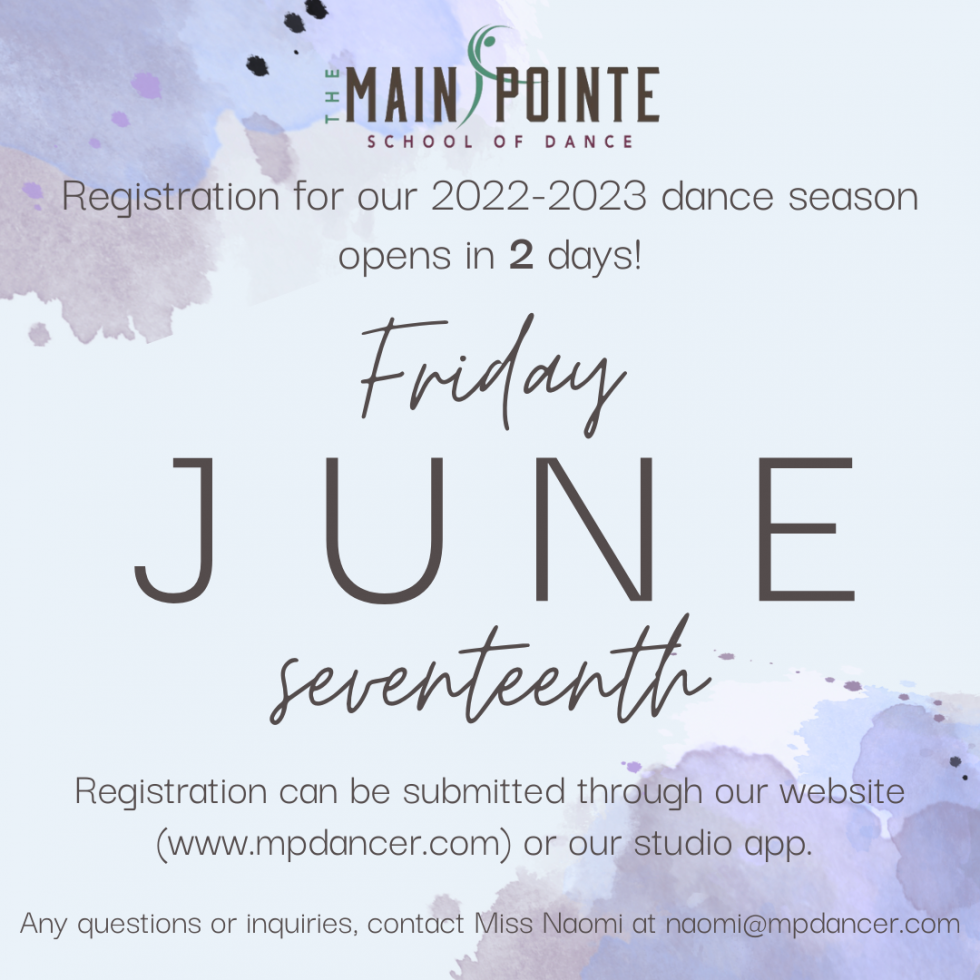 The Main Pointe School of Dance Willmar & Kandiyohi, MN